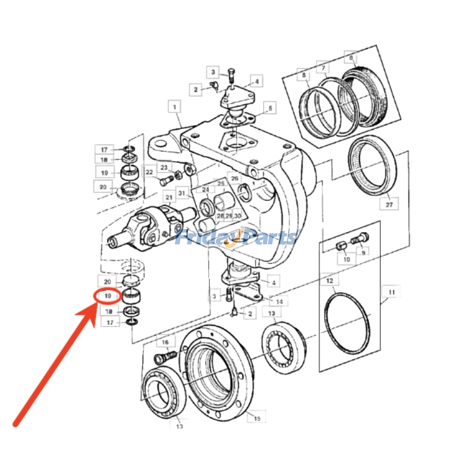 Roller Bearing For JOHN DEERE Tractor