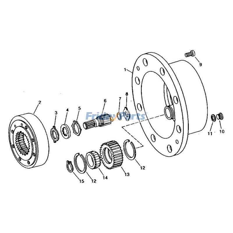 Roller Bearing Backhoe for Loader