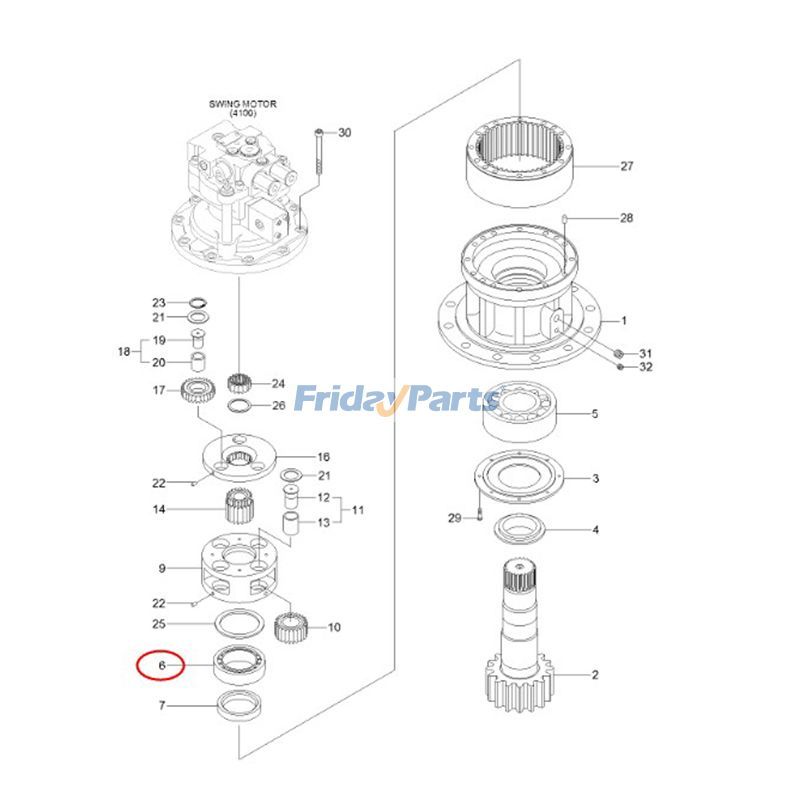 Roller Bearing for Excavator