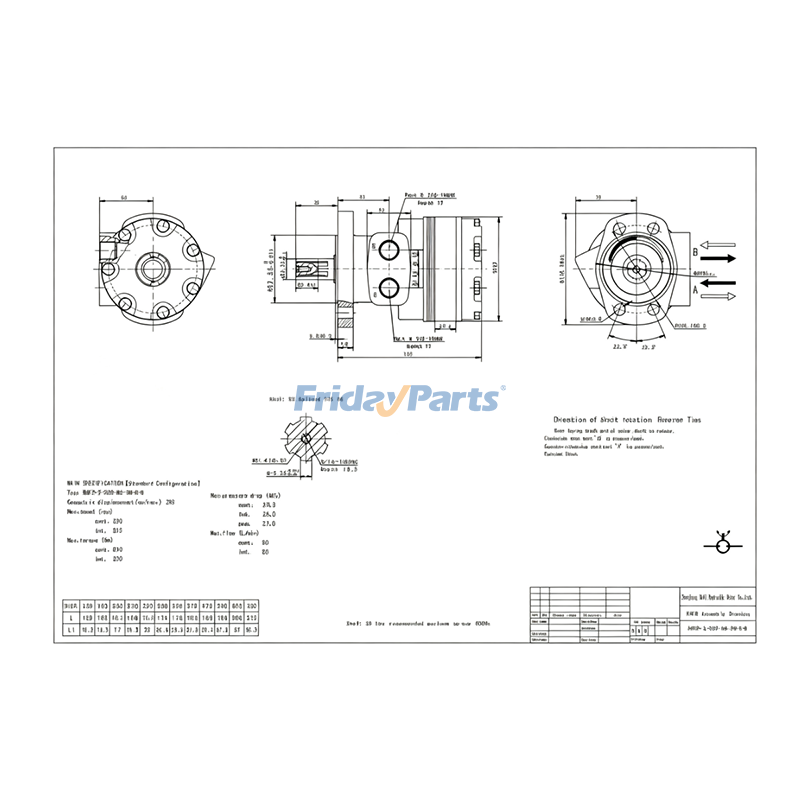 Roller Stator Hydraulic Motor for Excavator,Harvester,Loader
