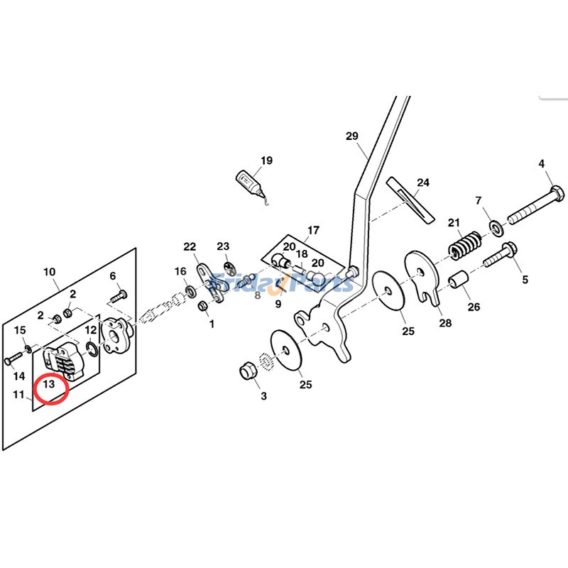  Rotary Position Sensor 5505E For JOHN DEERE