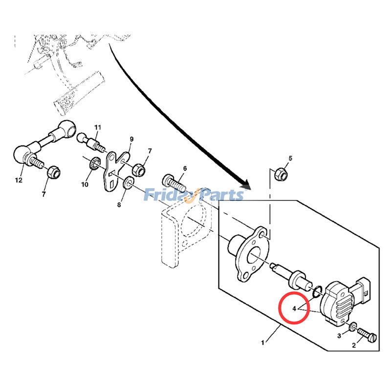  Rotary Position Sensor 6630 6830 6320 For JOHN DEERE