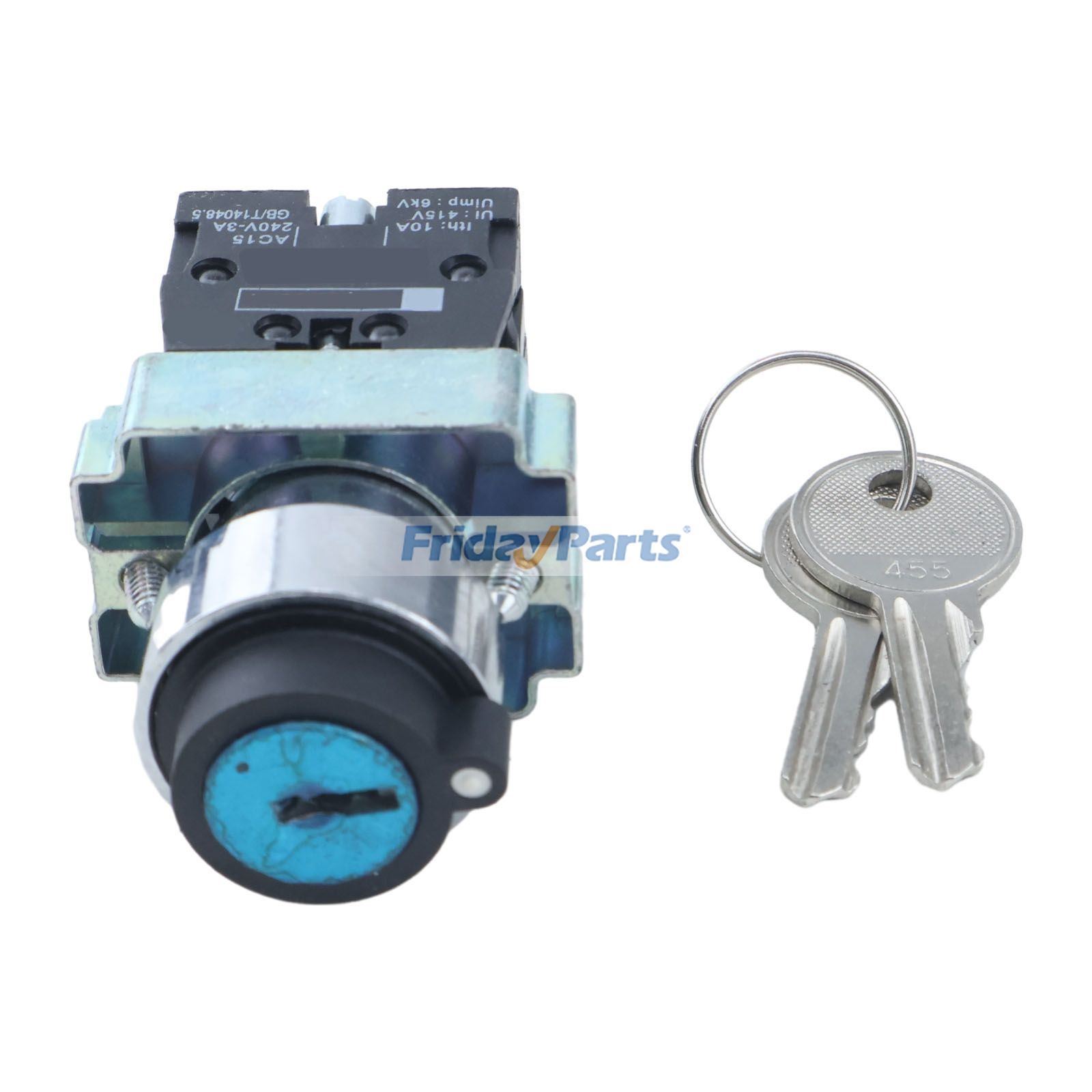 Interruptor rotativo de reinicialização de 3 posições com chave 2442009630 para elevador de tesoura Haulotte H12SX H15SX H18SX HS3388RT HS4388RT HS5388RT para Plataformas de trabalho aéreo
