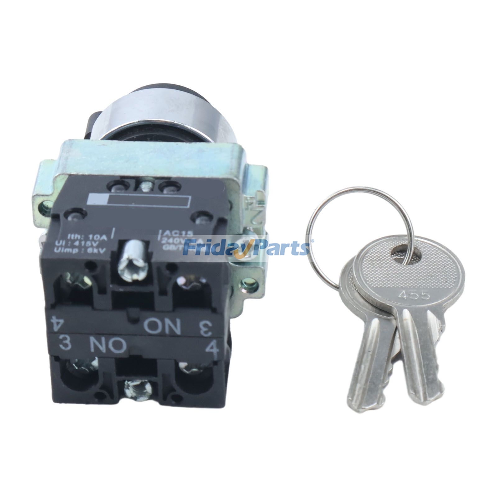 Compre Interruptor rotativo de reinicialização de 3 posições com chave 2442009630 para elevador de tesoura Haulotte H12SX H15SX H18SX HS3388RT HS4388RT HS5388RT na FridayParts