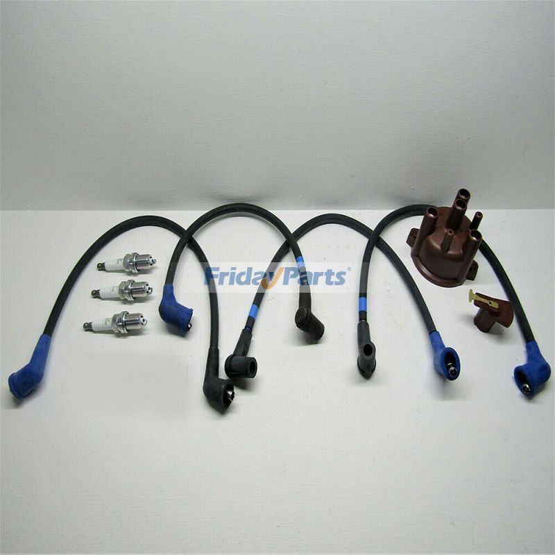 Rotor 12581-68650 y tapa de distribuidor 12581-68670 y cables 12691-67540 y bujía 12599-67711 para motor Kubota WG600 WG750