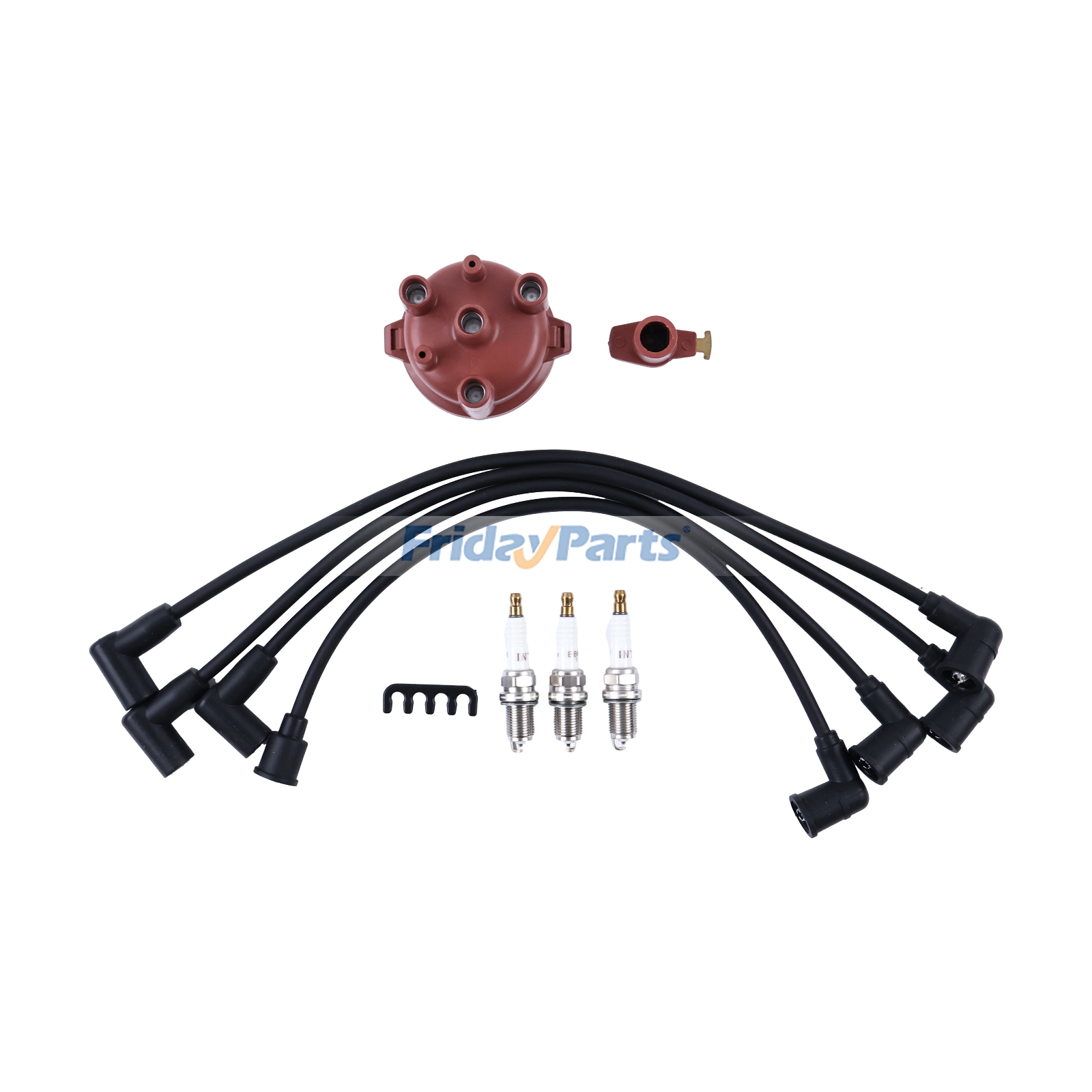 Rotor Distributor Cap Wires Kit 12581-68650 12691-67540 for Kubota Engine WG750 WG600