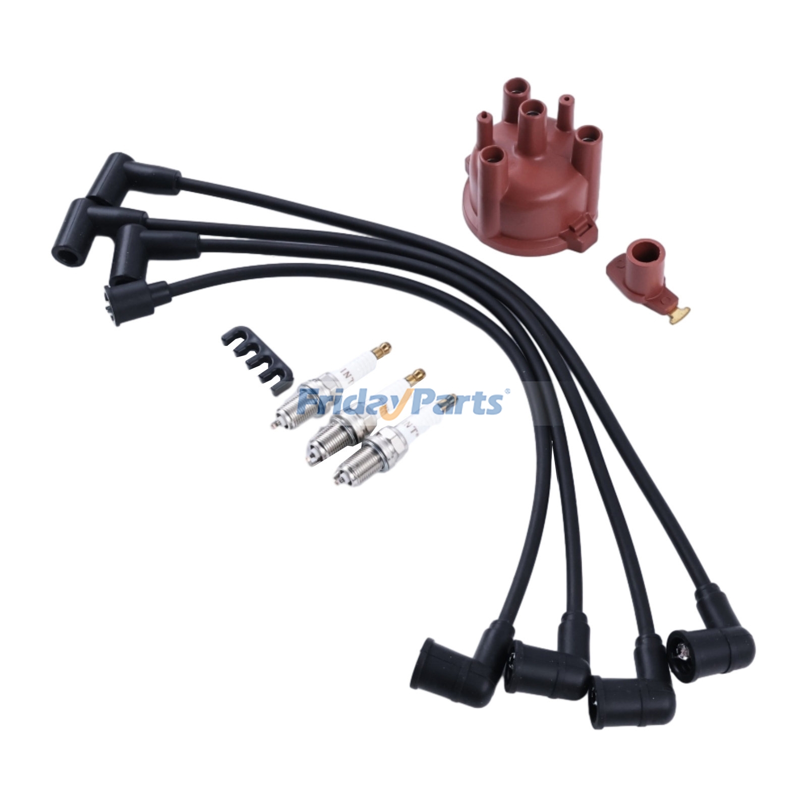 Kit de cables de tapa de distribuidor de rotor 12581-68650 12691-67540 para motor Kubota WG750 WG600 de FridayParts