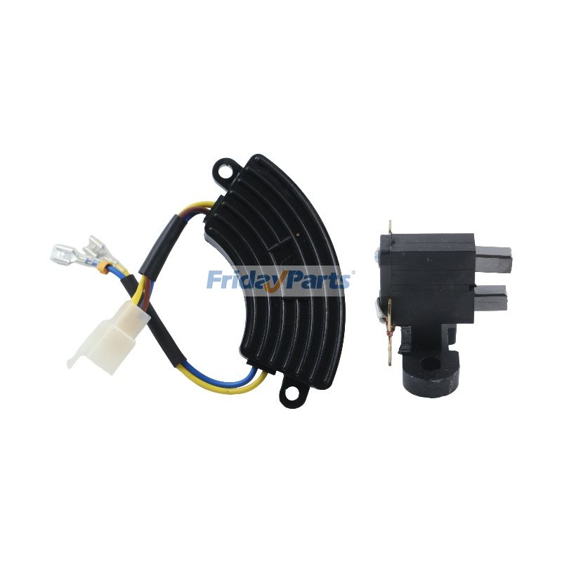 Balais de charbon ronds AVR et 2-3KW pour régulateur de tension Kipor Kama 168F Honda de FridayParts