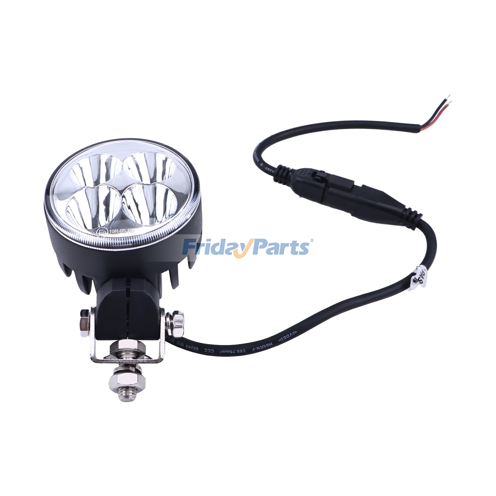 Foco LED redondo AL219331 para tractor John Deere con motor 6068, modelos 5055E, 5065E, 5075E, 5085E, 5090E, 5100E, 5100M, 5115M, 6120M, 6130R, 6155M, 6155R y 6175R.