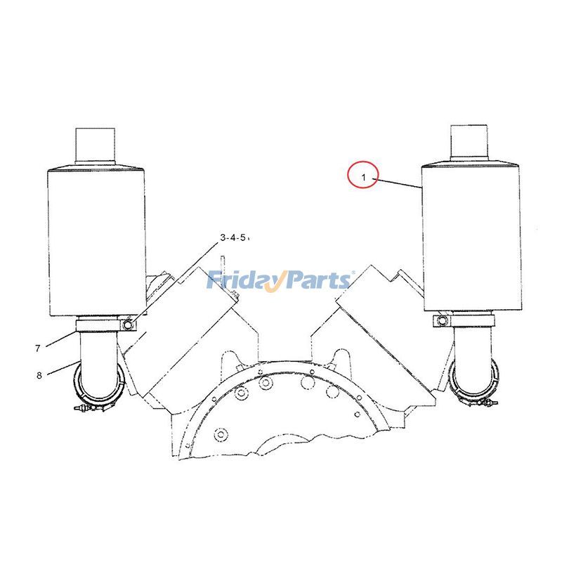 Round Mufflererpillar CAT Wheel for Engine,Loader