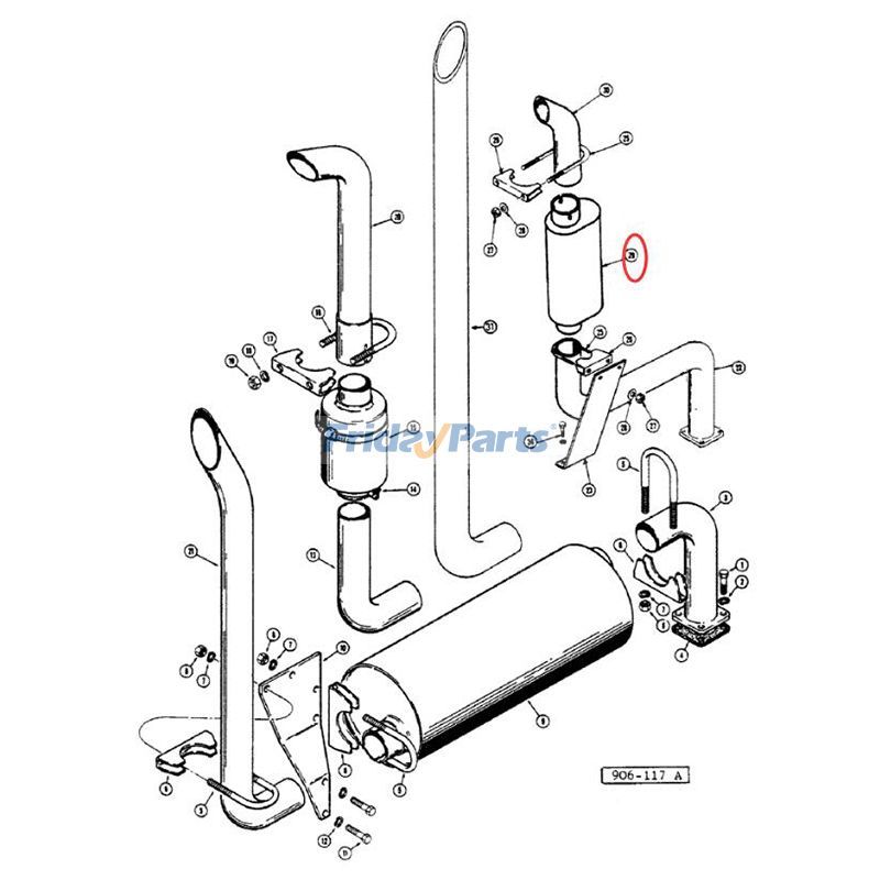 Round Muffler Wheel for Engine