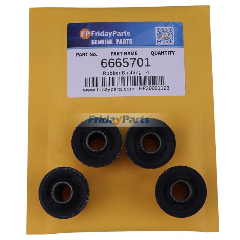 Buje de goma 6665701 para cargadora Bobcat 553 653 730 731 732 741 742 743 751 753 763 773 7753 843 853 863 S130 S300 S330 S630 T870 T770 Para BOBCAT