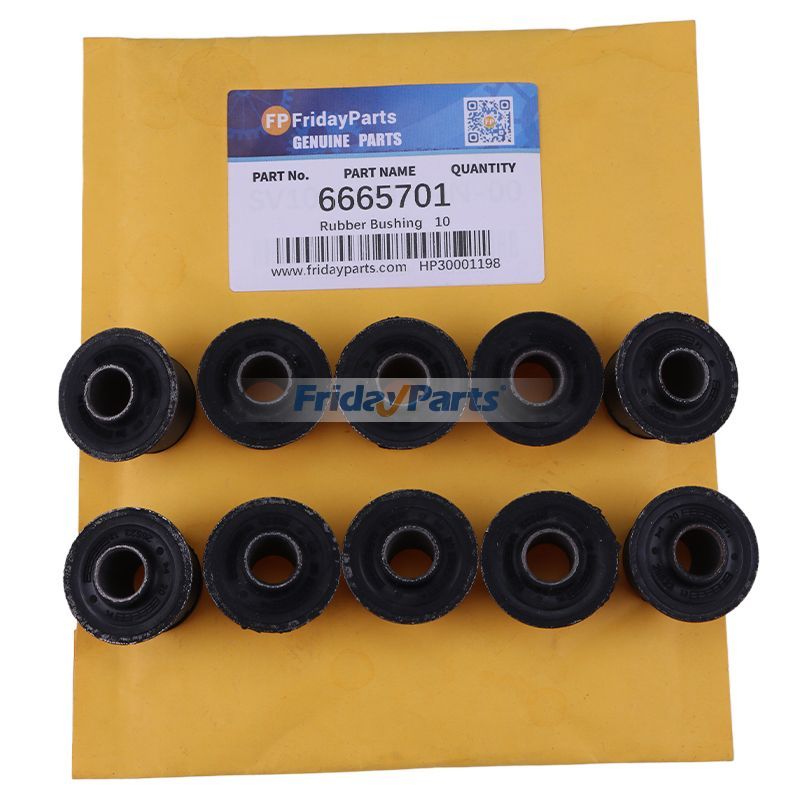 Buje de goma 6665701 para cargadora Bobcat 553 653 730 731 732 741 742 743 751 753 763 773 7753 843 853 863 S130 S300 S330 S630 T870 T770