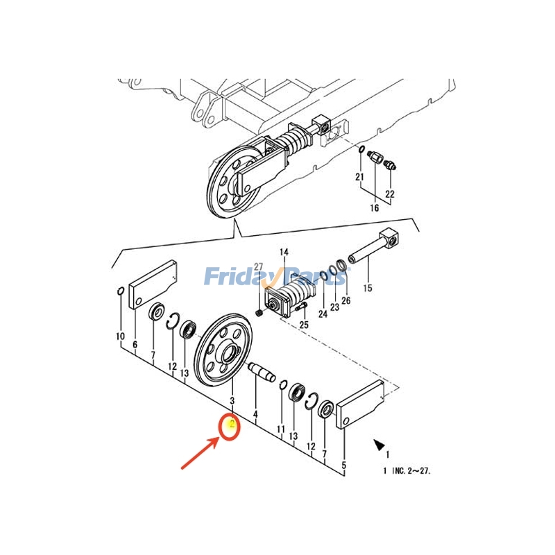 Rubber Idler Assembly for Excavator