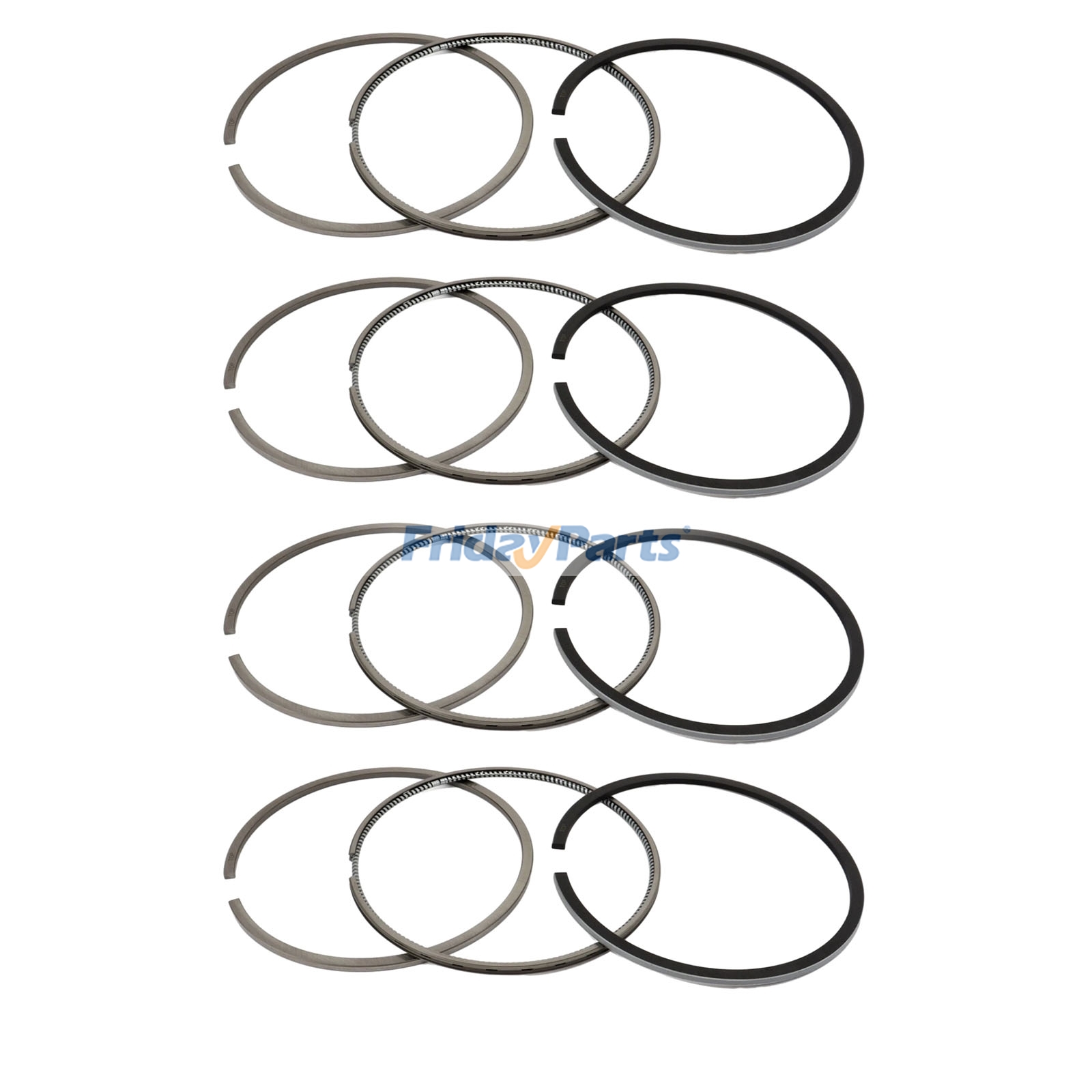 Segment de piston 1A091-21050 pour moteur Kubota D1703 V2203, pelle hydraulique KX121 KX91 U45 KX91-3S2 KX121-3 KX121-3S