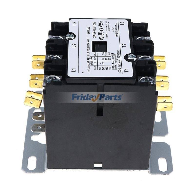 Contacteur à usage spécifique 3 pôles 40FLA 120 V AC Bobine Pour AUTRE MARQUE