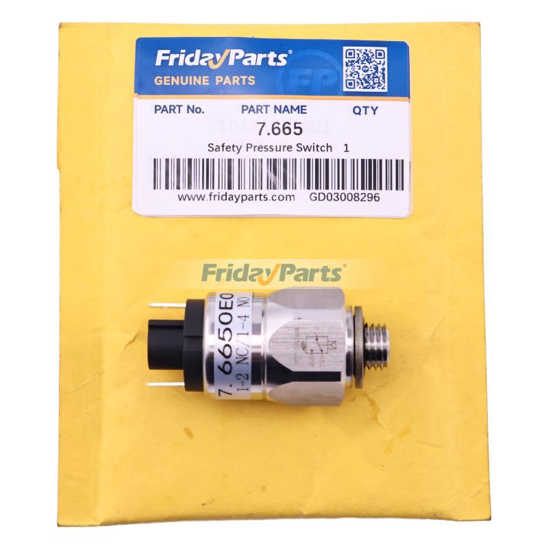 Pressostat de sécurité à vis Kaeser pour Compresseur d'Air Pour Kaeser