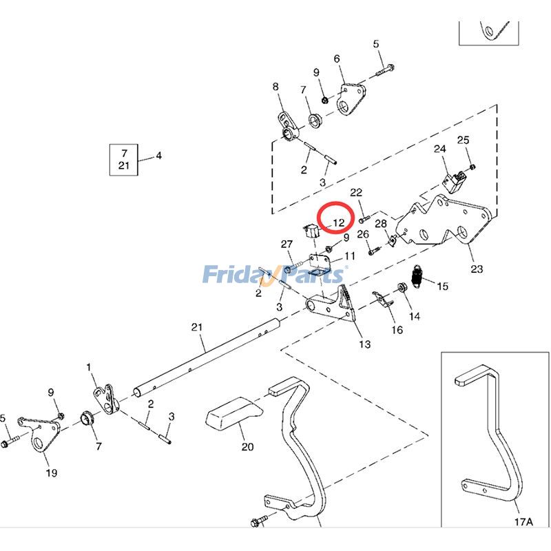 Repuesto Interruptor de seguridad TCA13602 para cortadora de césped John Deere 3225C 3235C 3245C 7200 7400 7500 7700 8000 8400 8500 8700 8800 compatible con Motor,Cortacésped,Tractor Para JOHN DEERE FridayParts