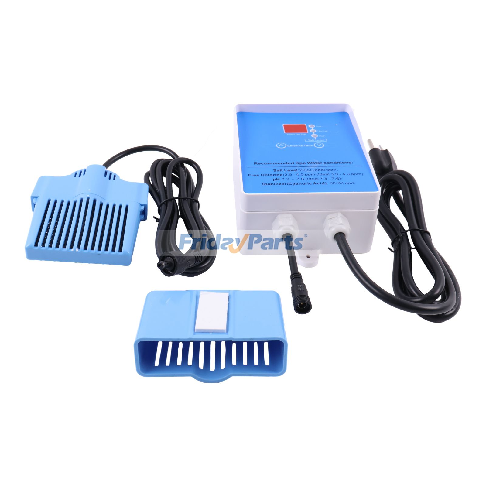 Salt System Drop-In Saltwater Chlorine Generator for Up To 2000 Gallons Hot Tubs & Swim Spas