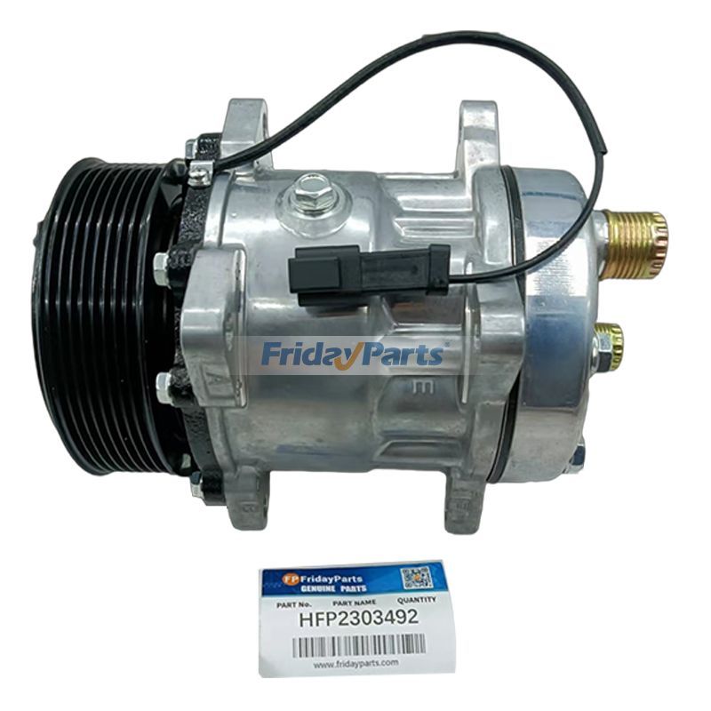 Compresseur de climatisation SD7H13 84032734 pour tracteur New Holland TC52 TC54 TF42 TF76 TX66 TX67 TX68 CS520 CS540 CS6050 L411 L413 L416 L516