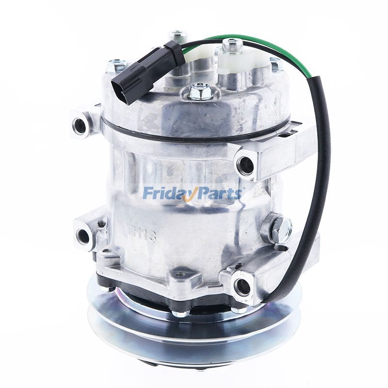SD7H13 A/C Compressor LC91V00002F1 for Kobelco SK200LC-6 ED190LC SK480LC-6E SK210LC SK160LC SK210LC-6E SK330LC-6E SK290LC SK290LC-6E SK200-6 SK250LC SK330LC