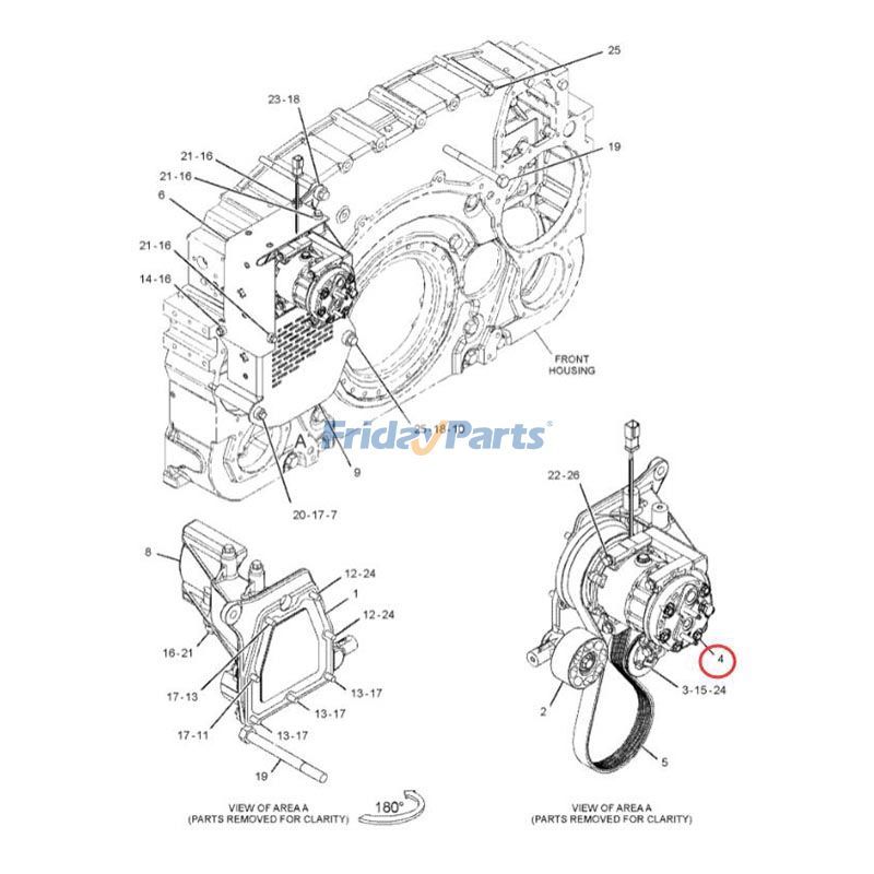 A/C Compressor   For CAT Engine,Loader