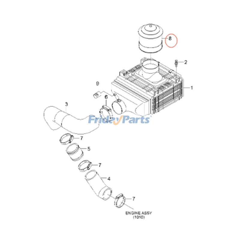 Pre Cleaner for Excavator,Forklift