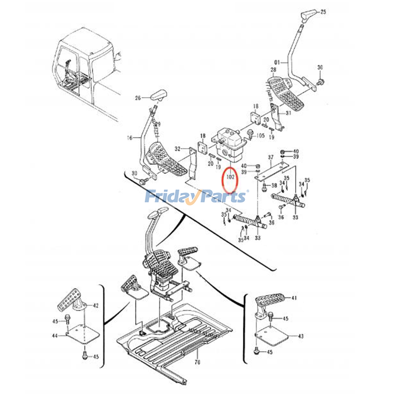 Pilot Valve for Excavator