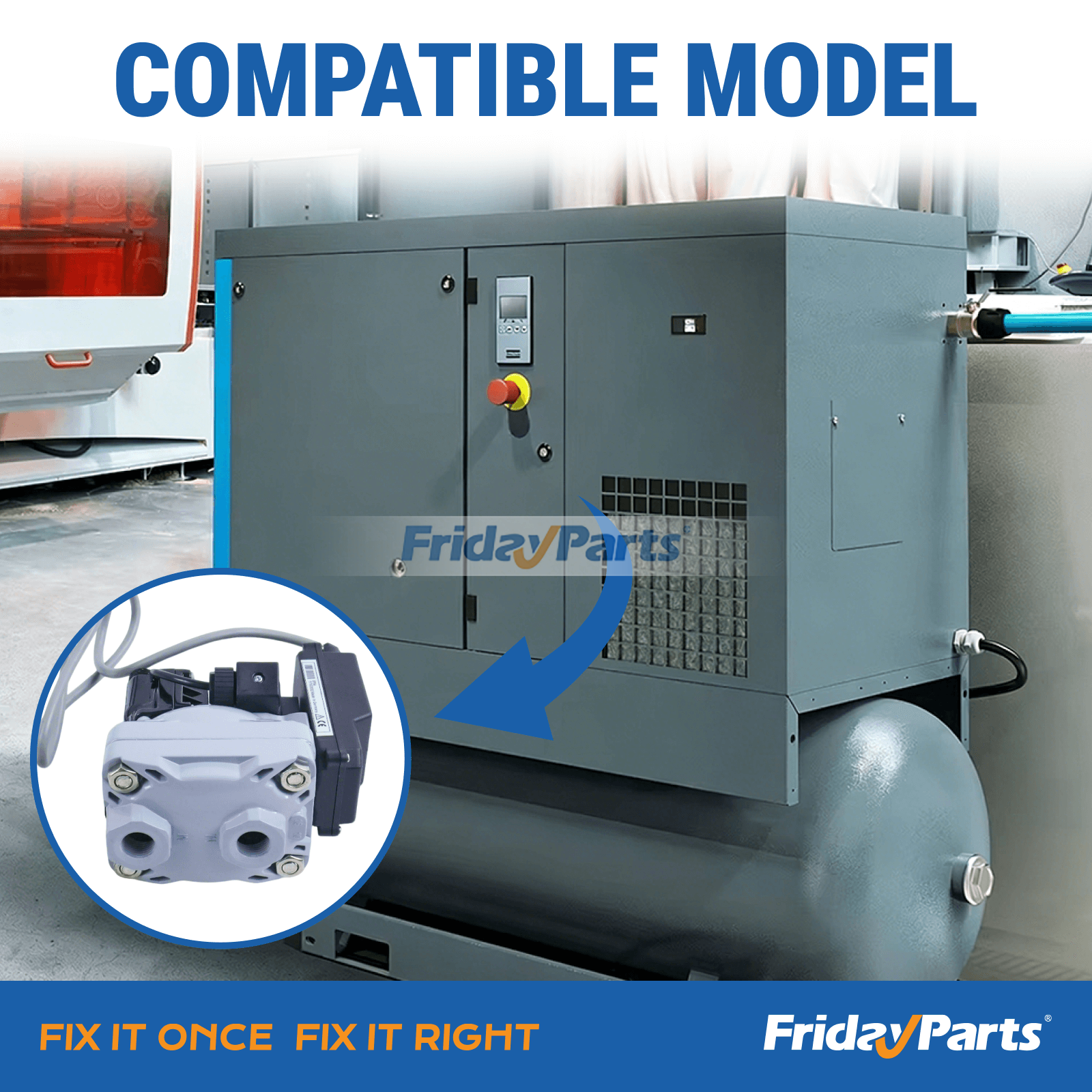 Ablassventil verschraubenfür LuftkompressorFür Atlas Copco