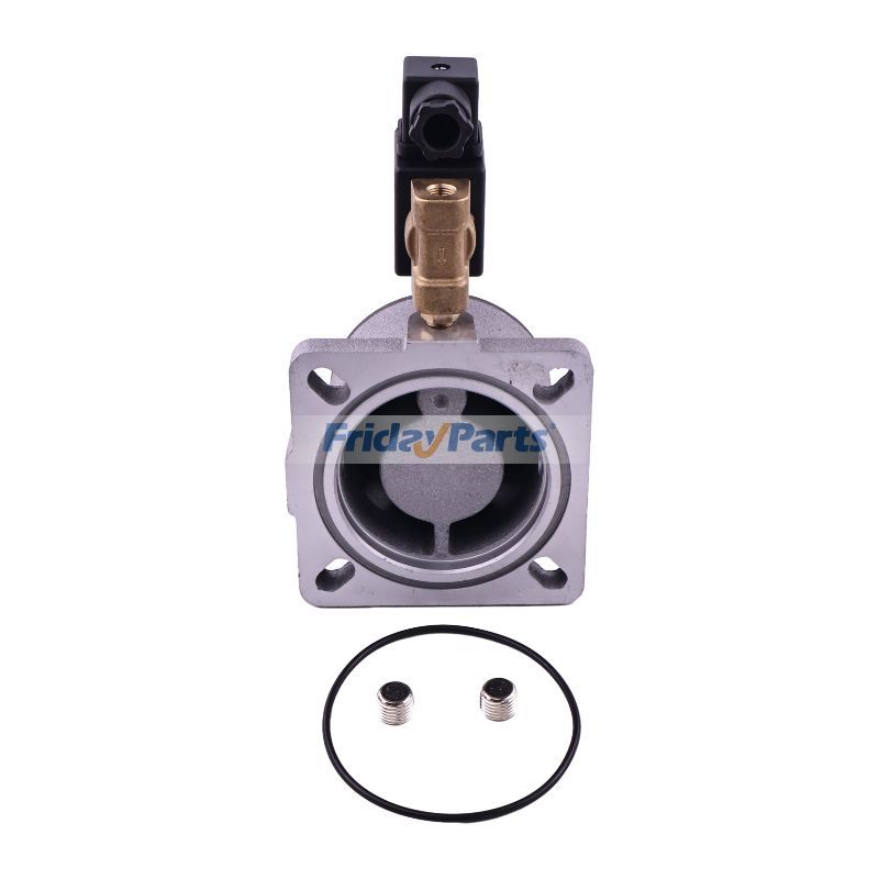 空気圧縮機 スクリュー吸気バルブ