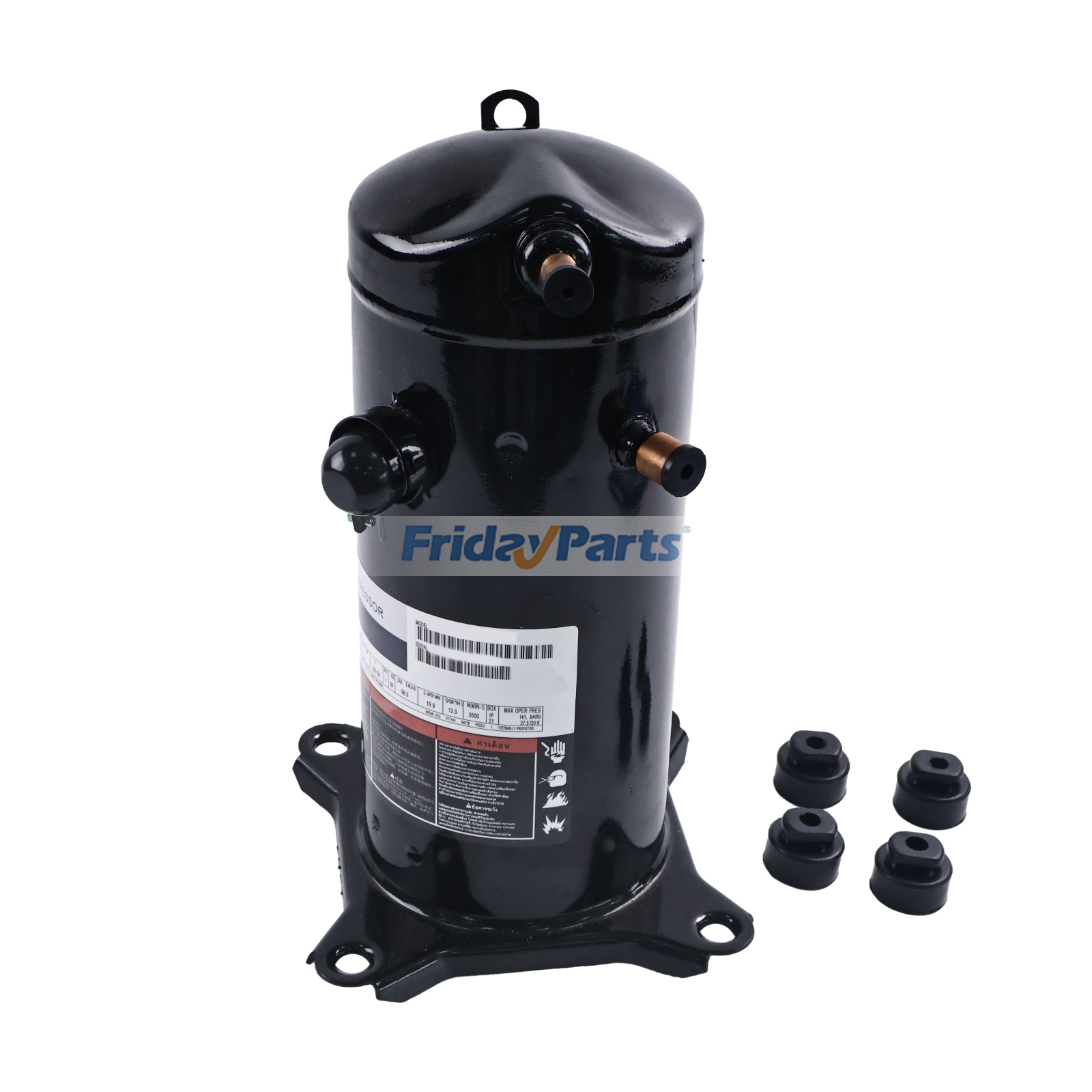 208-230V 1PH 4.5 Tons R-22 Scroll Compressor Replacement for Copeland ZR54K5E-PFV-800