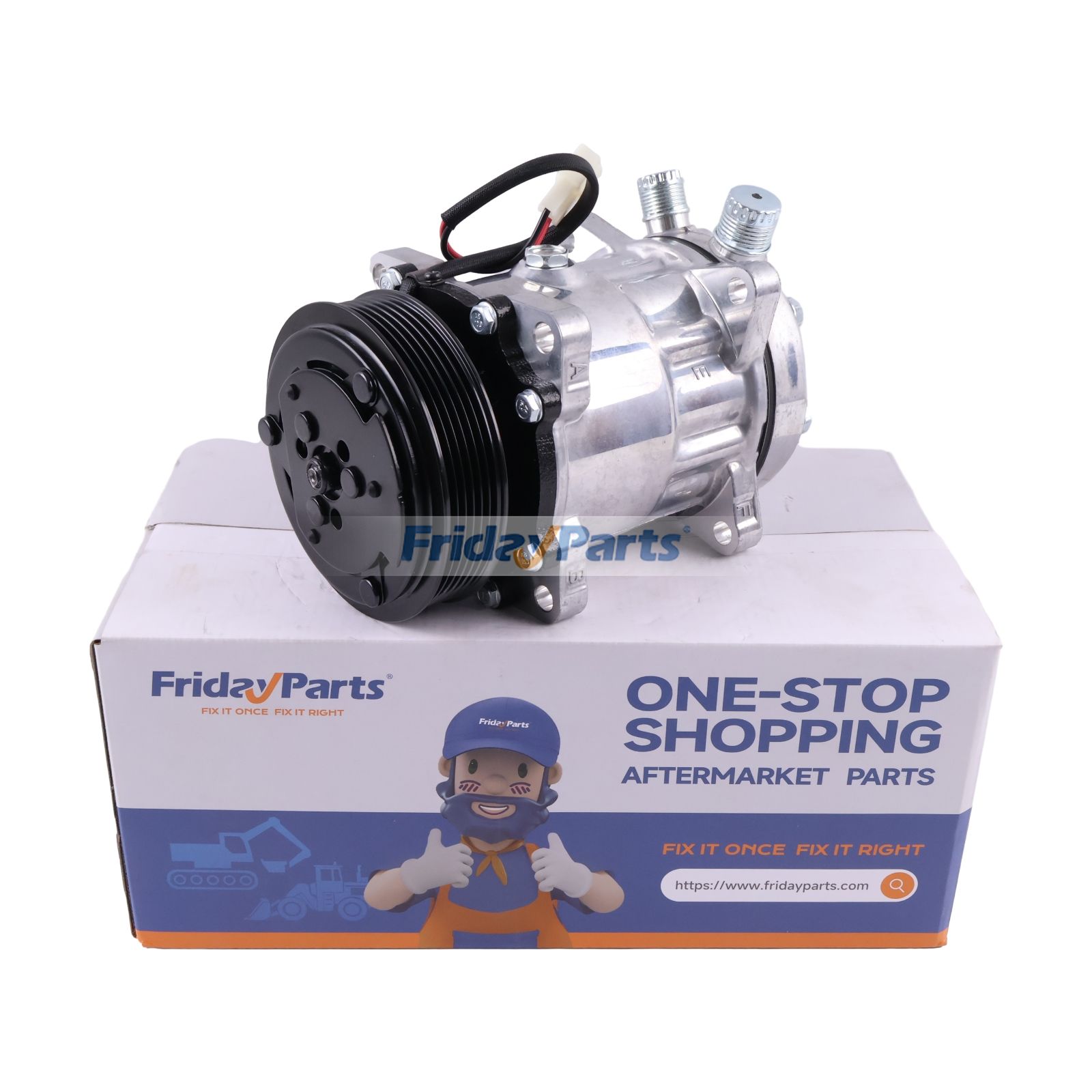 SD7H15 A/C Compressor 9827954 for New Holland Bale Wagon 1095 1089 Windrower 2550 2450