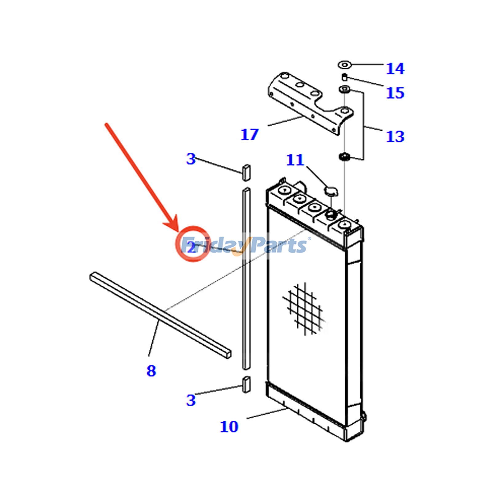 Sello 14X-03-51510 para excavadora Komatsu D65EX-16 D65PX-16 D65WX-16 D85ESS-3 Para KOMATSU