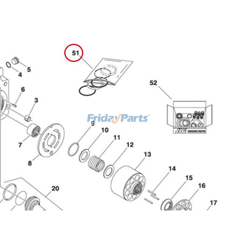 FridayParts Dichtungssatz für Gelenkarbeitsbühne