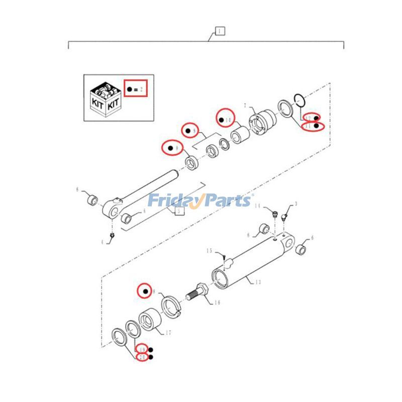 FridayParts Dichtungssatz 590SN 580ST