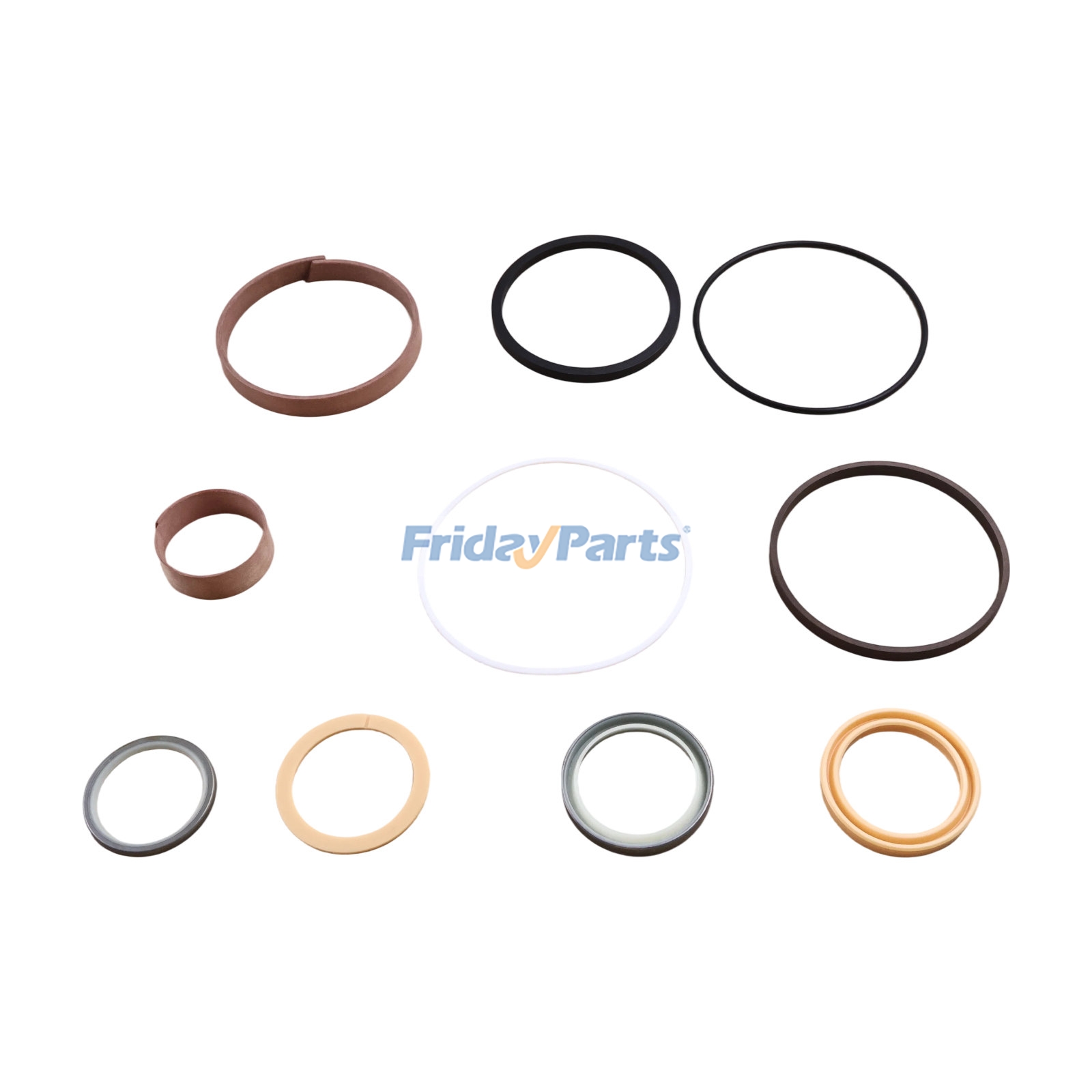 Kit de sello de cilindro de giro 87428631 para cargadoras New Holland B110 B115 B95 B95LR B95TC B110B B115B B95B B95BLR B95BTC LB110.B LB115.B LB90.B B100B B95C de FridayParts