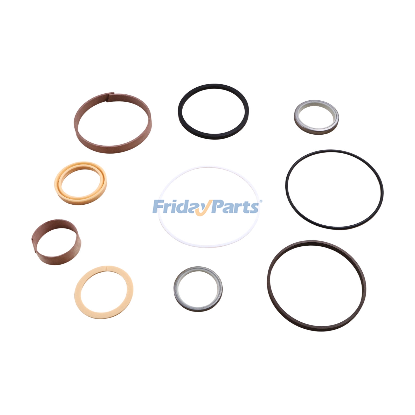 Kit de sello de cilindro de giro 87428631 para cargadoras New Holland B110 B115 B95 B95LR B95TC B110B B115B B95B B95BLR B95BTC LB110.B LB115.B LB90.B B100B B95C para Pala cargadora Para New Holland FridayParts