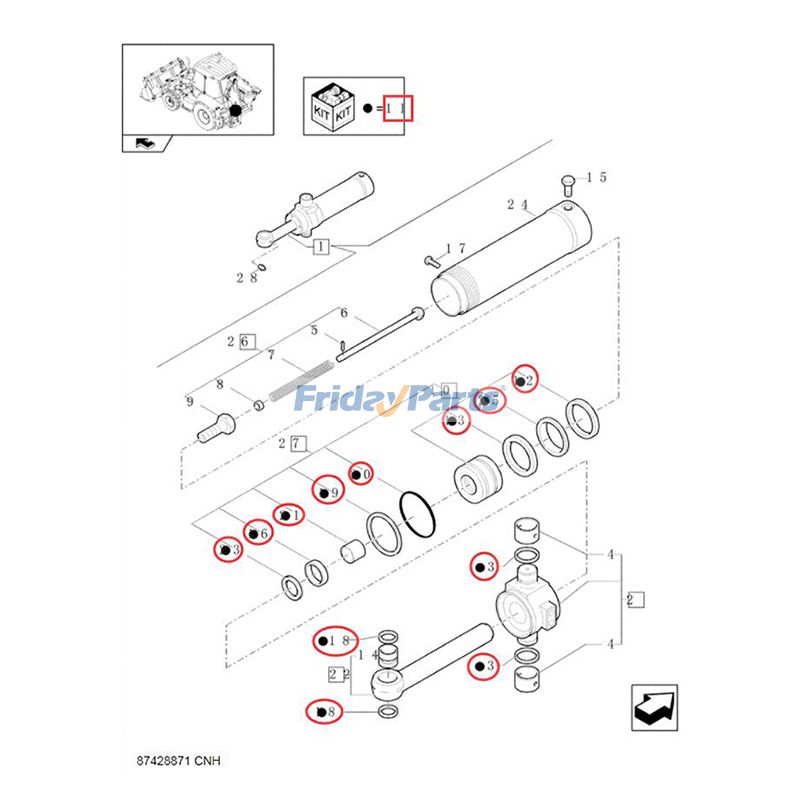 Seal Kit Backhoe for Loader