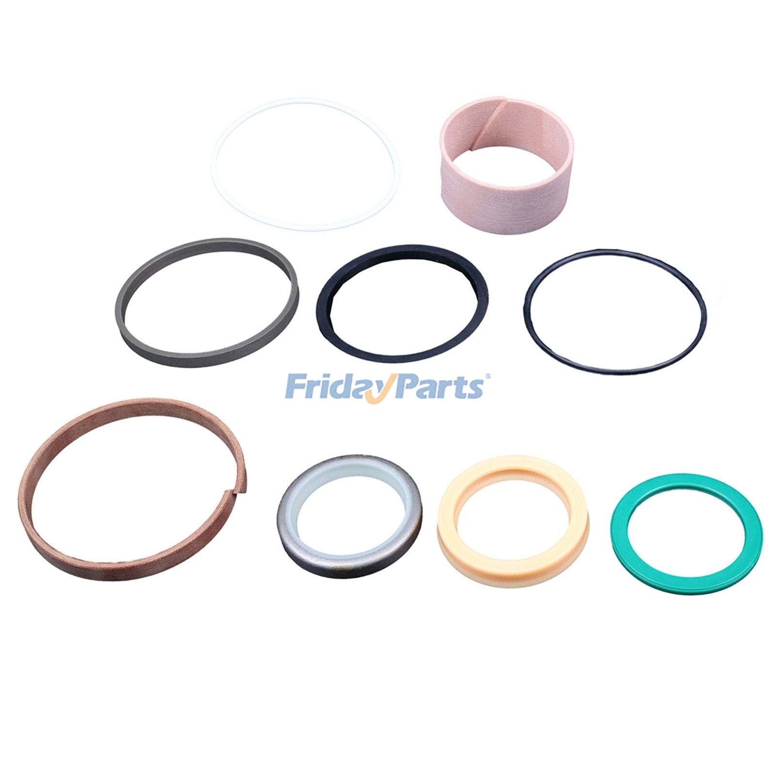 Kit de sello de cilindro hidráulico G110621 1543266C1 para cargadora CASE 26D 480F 580K 650H 590 821C Tractor 550H 650G 750H 850G 850H Topadora 650L 750L 850L de FridayParts