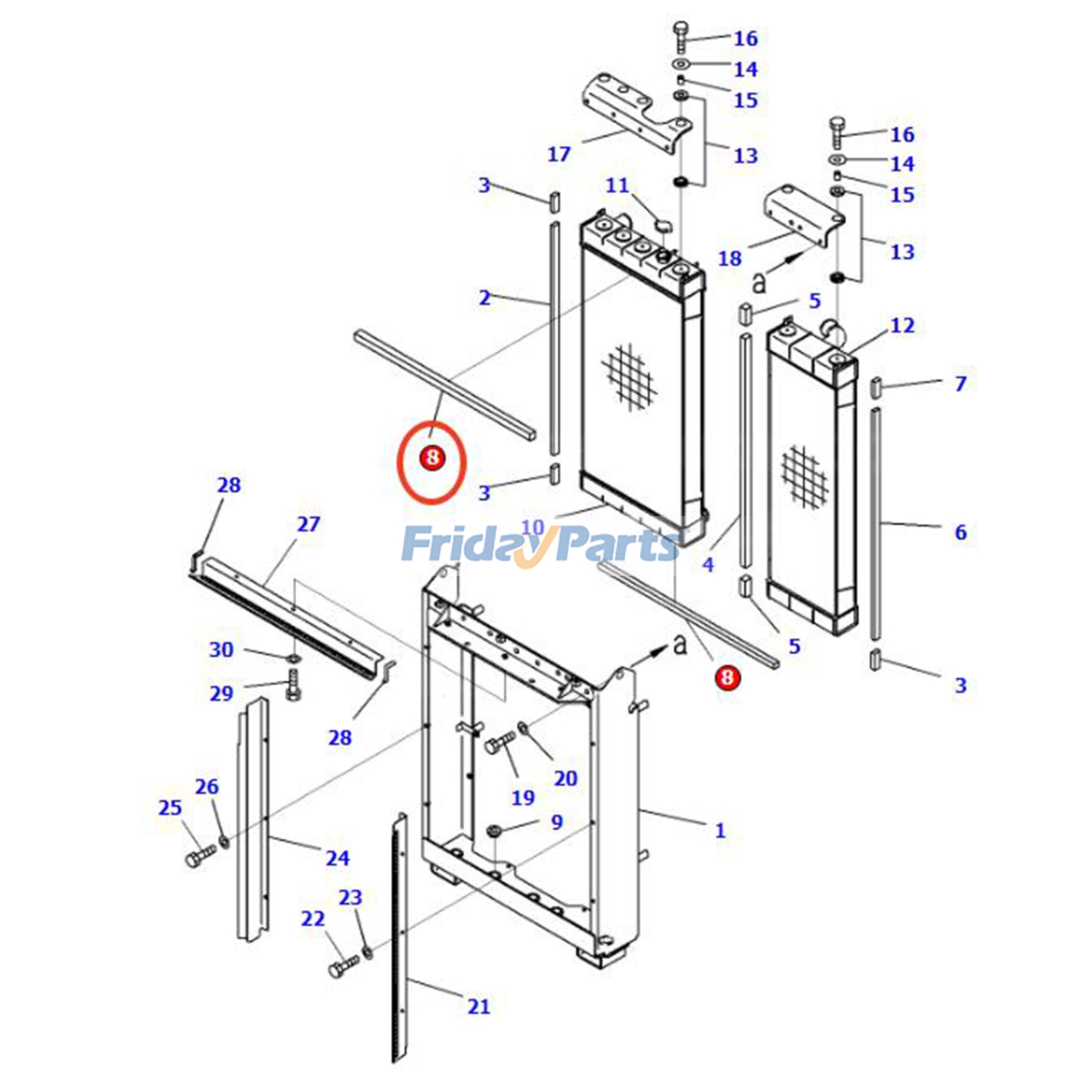 Tira de sellado 14X-03-51590 para topadora Komatsu D65EX-16 D65PX-16 D65WX-16 D85ESS-3 Para KOMATSU