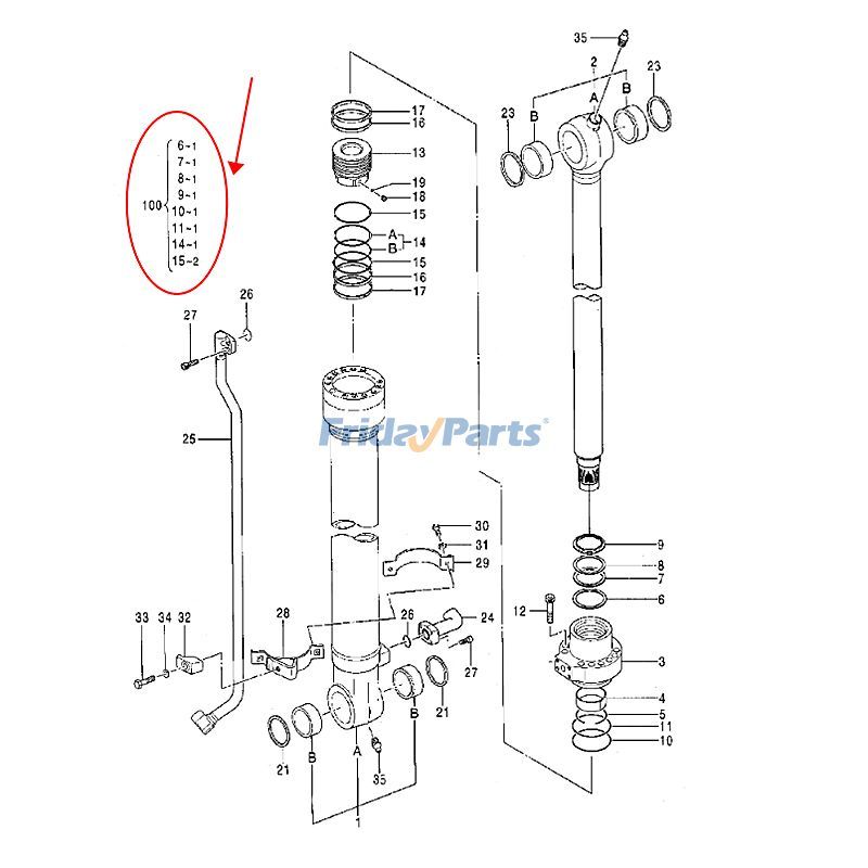 Bucket Cylinder Seal Kit in Stock in China