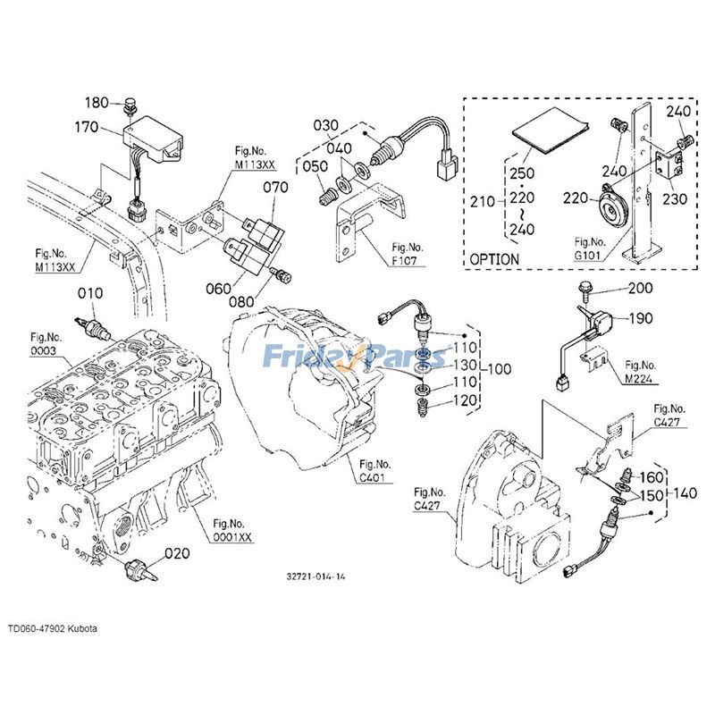Seat Switch  For KUBOTA Tractor