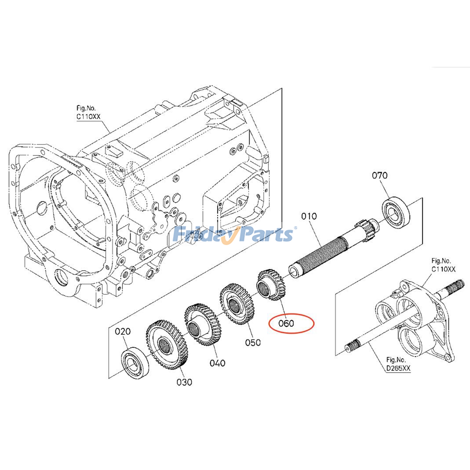 Second Shaft Gear for Tractor