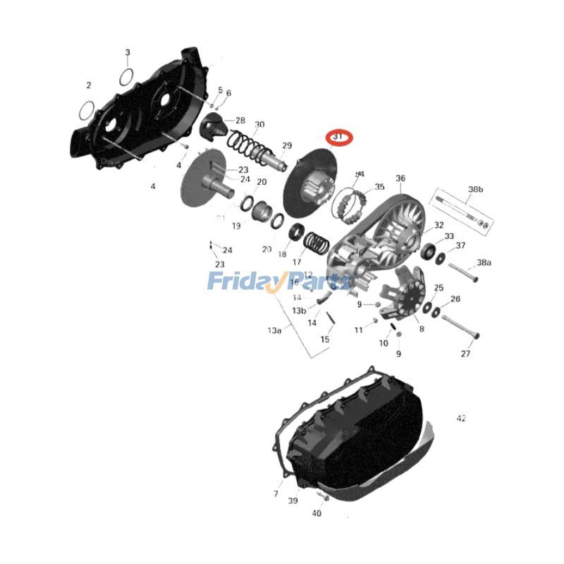 Innere Hälfte der Sekundärkupplungbei FridayParts kaufen