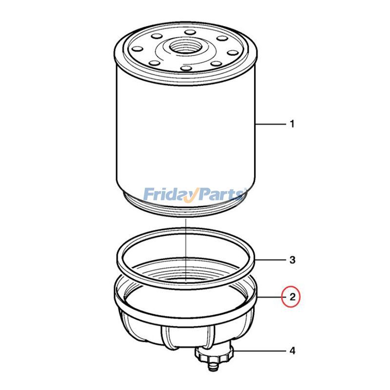 FridayParts Separator Filter Bowl A25D A30E A40E EC360C L110H L220G L60H