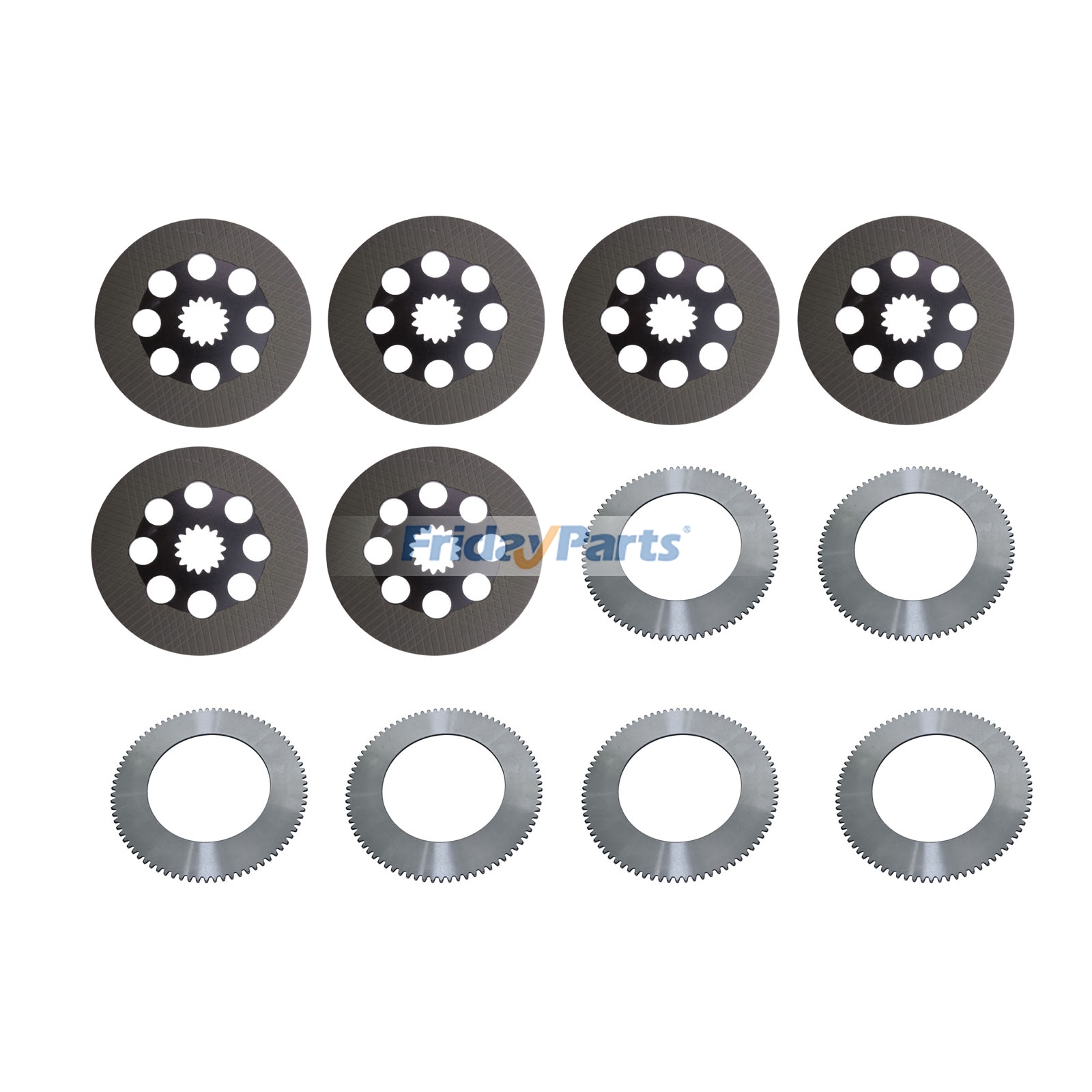 Disque et plaque de frein de service AT179503 T159409 pour chargeuse John Deere, moteur 4045, modèles 210LE, 310E, 310G, 310SE, 310SG, 315SE, 315SG, 410E et 410G.