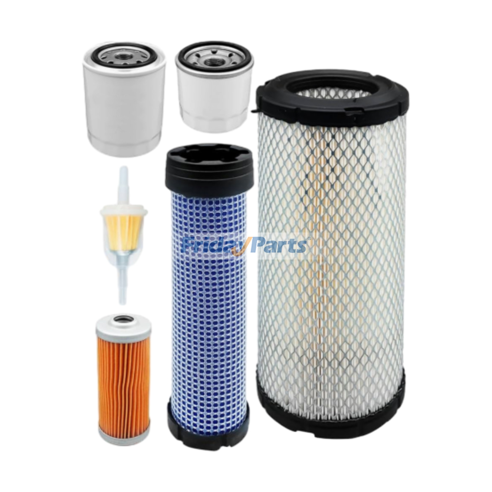 Kit de filtro de servicio AM116304 LVA16054 LVU34503 LVU34504 M806418 MIU804763 para tractor John Deere 1025R 2025R 1023E 1026R 2026R