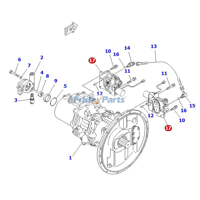 servovalvepour Moteur,Pelle