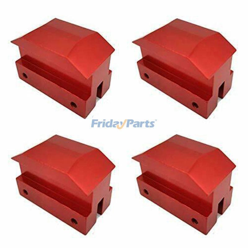 Lot de 4 coussinets de levage en aluminium anodisé JACKPAD08-RD-4 pour Chevrolet Camaro 6e génération 16-18