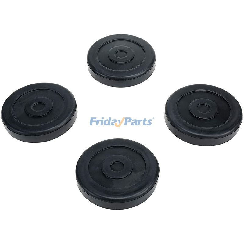 Set Of 4 Round Rubber Arm Pads for Bendpak Danmar Lift for Aerial Work Platforms